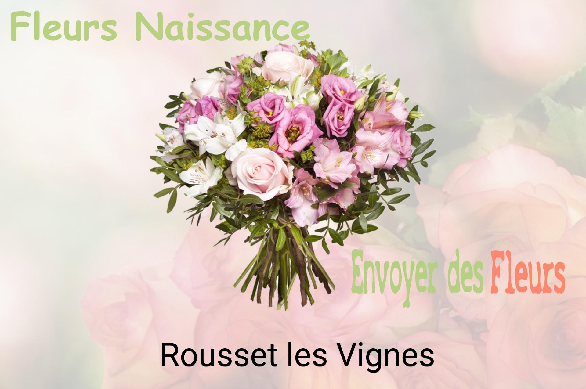 Bouquet de fleurs de naissance livré à Rousset-les-Vignes